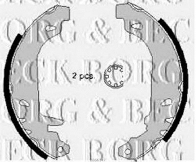 BORG & BECK bbs6147 -  Комплект тормозных колодок